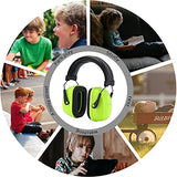 ProCase Orejeras de Protección Auditiva para Niños, Earmuff con Cancelación de Ruido NRR 25db Protector Auditivo para Niños Pequeños Niños Adolescentes en Lugar Ruidoso -Verde
