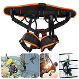 Cinturón de seguridad con soporte lumbar Arnés de medio cuerpo Anticaída para rescate Escalada Montañismo en cueva, Soporte de cintura Arnés de protección de trabajo aéreo Ajustable