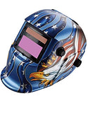 Casco o Careta para Soldar Fotosensible Electrónica Auto Oscurecimiento Uso Industrial Original Retro Protección Casco para Soldar Soldadura Mascara para Soldar Diseño Aguila Azul