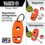 Klein Tools 85146 - Juego de destornilladores con magnetizador/desmagnetizador para puntas magnéticas 3 ranuradas, 3 Phillips, agarre de cojín antideslizante, 6 piezas