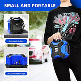 AstroAI Compresor de Aire 12V DC, Inflador de Llantas Neumaticos Electrico160 PSI con adaptador de corriente para coche, Apagado automático azul