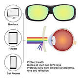 Gafas de seguridad, gafas protectoras, gafas LED para salas de cultivo Polarización UV para carpas Invernadero hidropónico Planta Luz Protección para los ojos