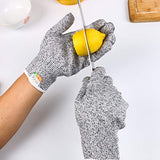 ThreeH Guantes resistentes a cortes Guantes de cocina de seguridad de nivel 5 para corte de carne, tallado de madera, despiece, tallado GL02 S