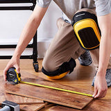 AmazonCommercial Rodilleras con cojín de gel superior, 9 pulgadas, color negro, 1 par