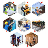 Casco seguridad  Aumente El Diseño de Ventilación del Casco Estándar ANSI del Casco de ala Grande de 40 Mm En Ambos Lados Material de FRP Absorción de Impactos de 4 Puntos Obras de Construcción de Moda