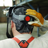 Jackson Safety Maxview - Protector facial ligero con trinquete, tinte transparente, sin revestimiento, negro, 14200 (quitar la película protectora antes de usar)