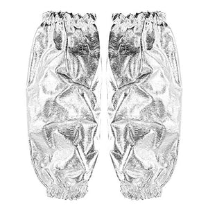 Manguito resistente al calor, brazo de papel de aluminio, protector de mangas, guante térmico, guante resistente al calor, guante ignífugo para exteriores para el hogar