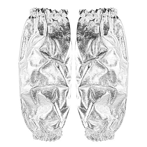Manguito resistente al calor, brazo de papel de aluminio, protector de mangas, guante térmico, guante resistente al calor, guante ignífugo para exteriores para el hogar