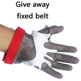 PRICEXES Guantes Anticortes Guantes Anti-Corte Single 304 Acero Inoxidable de Acero Inoxidable, Anti-Corte de Alta Resistencia, Mano de Ajuste, Transpirable, Plateado Gris, tamaño M