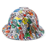 Casco de seguridad aprobado por OSHA de ala completa, casco de seguridad, caos de personajes, dibujos animados y anime, diseño personalizado, Cascos de Construcción, suspensión de trinquete ajustable de 6 puntos