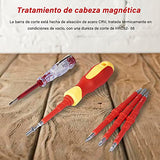 26 en 1 Juego de destornilladores aislados multifuncionales, destornillador extraíble magnético aislado, destornillador de cabeza plana hexagonal para herramientas manuales de reparación del hogar