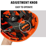 Casco de Seguridad Industrial Anti-Impacto Casco Protector al Aire Libre Ajustable para Escalada de Construcción/Red/Polished