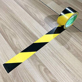 Reemky Safety Tapes 5 Pack 45mmX20m Cinta de Advertencia de Peligro autoadhesiva en Negro y Amarillo