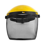 Casco de seguridad de malla,Casco de seguridad de cara completa profesional Protección del escudo del sombrero con visera de malla para la motosierra industrial Jardinería Registro Forestal Protección