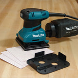 Makita BO4556 Lijadora para acabados, 11.4 cm x 10.2 cm, 14,000 oscilaciones por minuto