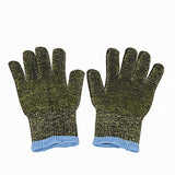 HTR Guantes de trabajo de seguridad resistentes a cortes y al calor con puntos de agarre en la palma, ignífugos, camuflaje, grandes, 1 par