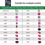 Respirador de cara completa 22 en 1, reutilizable, amplio campo de visión para respirador de gas, pintura, soldadura, carpintería, protección contra polvo, vapores orgánicos, polen, proyectos de bricolaje y productos químicos