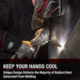 Guantes de soldador eléctricos resistentes al calor | Mano reflectante aluminizada | Grande | K2982-L