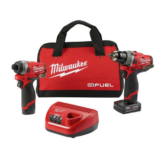 Juego de herramientas Milwaukee 2598-22 M12 FUEL Kit combinado de 2 herramientas: 1/2