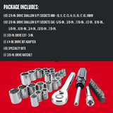 Craftsman CMMT12013 - Juego de llaves de vaso (32 unidades, 3/8", en estuche moldeado)