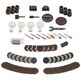 Dremel Juego de accesorios multipropósito para herramienta giratoria, 110 piezas, 709-02, New Set with Reusable Storage, Multicolor