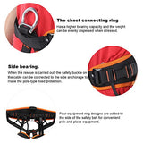 Cinturón de seguridad con soporte lumbar Arnés de medio cuerpo Anticaída para rescate Escalada Montañismo en cueva, Soporte de cintura Arnés de protección de trabajo aéreo Ajustable