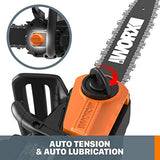 WORX WG384.9 - Motosierra inalámbrica de 40 V con tensión automática (solo herramienta)