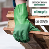 2 pares de guantes resistentes a los químicos, reutilizables y resistentes, antideslizantes, guantes mecánicos, ácidos, álcalis, protección de aceite