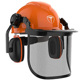 Casco de seguridad para motosierra, casco de protección de seguridad con gafas antivaho