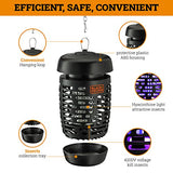 Black + Decker Zapper - Repelente de mosquitos y mosquitos - Trampas para moscas para interiores y exteriores, trampas para mosquitos y polillas, atrapador de insectos y asesino de 600 pies cuadrados de cobertura para insectos