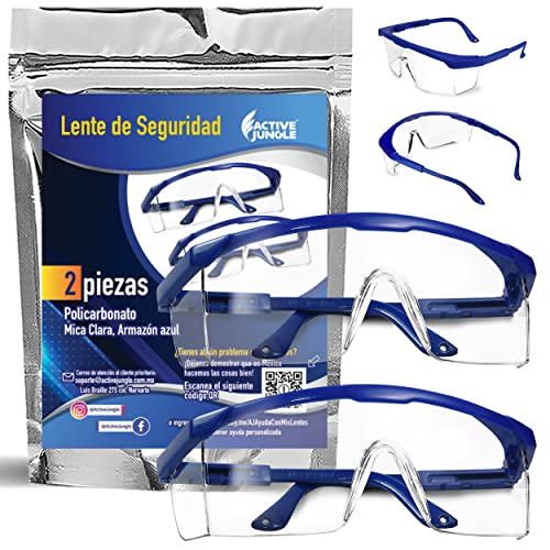 Active Jungle| Lentes Ajustables Médicos Seguridad Protección: Antivirus, Antiempañantes, Antirayaduras y Transparentes| Gafas para Fluidos, Micropartículas Contaminación, Golpes, Rayaduras| Goggles Gogles Quirurgicos Herméticos Tácticos Fitosanitarios In