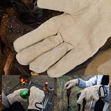 AIXXCUVQ 2 Juegos de 1 par de guantes para barbacoa con aislamiento térmico, ignífugos, gruesos, Unisex, guantes para asar, protectores de soldadura manual para Chef, alta seguridad contra incendios