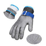 ThreeH Guantes de trabajo resistentes al corte de acero inoxidable Guantes de alambre 316L Nivel 5 de protección Para Cocina Carnicero GL09 S(1 pieza)