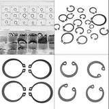 225PCS Anillo de retención, Internas y Externas de Retención de Anillos de Retención Circlip Surtido Caja Conjunto 18 Tamaños