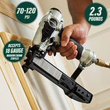 Metabo HPT Finish Stapler, 18 Gauge, 1/4-Inch Narrow Crown Staples, 1/2-Inch up to 1-1/2-Inch Staple Length, Pneumatic (N3804AB3)