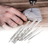 Yosoo 10Pcs Juego de brocas con punta de diamante DMD Brocas helicoidales para baldosas de vidrio piedra 0077