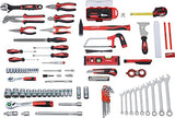 Meister 8971470 - Maletín para herramientas (460 x 320 x 140 mm, 131 unidades)