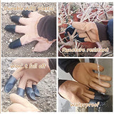 Guantes de garra para dedos de jardín, seguros y cómodos para cavar y plantar, 2 pares de regalos sorprendentes para mujeres y hombres, H-Times