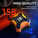 AstroAI Compresor de Aire 12V, Compresor de Llantas Neumaticos 160 PSI Aire Neumaticos, Compresor de Llantas（ Amarillo）