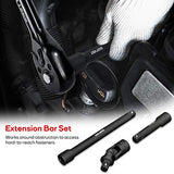 Eastvolt - Kit de herramientas mecánicas, juego de llaves de transmisión, juego de 46 piezas con trinquete reversible de 72 dientes, métrico/SAE (ASK06)