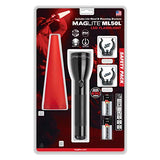 MAGLITE Paquete de seguridad ML50L 2 celdas C LED linterna negro, tamaño medio, ML50L-I201G – Varita roja