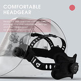 Casco de soldadura de color verdadero con visión lateral, con visión lateral, 4 sensores de arco de sombra ancha 4/5-9/9-13 máscara de soldadura para TIG MIG ARC Molienda Plasma LYG-Q800D-ME