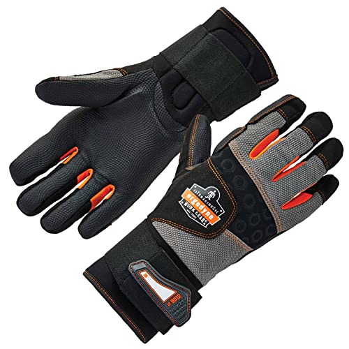 ProFlex 9012 Guantes de trabajo antivibración, certificación ANSI/ISO, dedo completo, soporte de muñeca