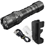 Nitecore P20iX 4000 Lumen USB-C Rechargeable Tactical Flashlight with LumenTac Battery Organizer
