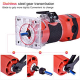 CtopoGo Herramienta compacta de madera para fresar palmeras de mano recortadora de bordes de carpintería, herramienta de corte de palmming 30000R/min 800W 110V con 12 brocas de enrutador de 1/4"