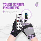 HANDLANDY Guantes de trabajo para mujer, flexibles y transpirables, guantes de trabajo mecánico fino, pantalla táctil