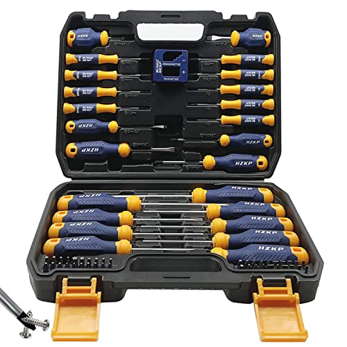 SUNHZ MCKP Sunhzmckp Juego De Destornilladores Magnéticos, S2- Aleación De Acero Para Herramientas, Incluye Minidestornillador De Precisión Ranurado/Phillips/Torx, Puntas De Destornillador Reemplazables Co