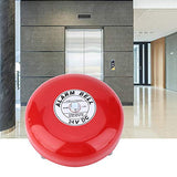 Campana de alarma contra incendios, CB-6B Campana de alarma eléctrica de 95dB 150 mm / 5.9in Campana de alarma Campana de alarma de seguridad para la escuela Hogar Fábrica(DC 24V)