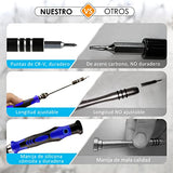 63 en 1 Juego de Destornilladores - kit Conductor Magnético 56 Bits Mini Set con Múltiples Funciones Precisión Herramientas Profesional para Teléfono Móvil/Tableta/PC/Mac Book/Cámara y Reloj - kit de Herramientas de Reparación de la Electrónica