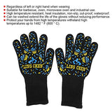 Guante de Cocina BBQ, Guantes Ignífugos de 800 Fire 1482 ° F Para Horno Resistente A Altas Temperaturas, Guantes de Trabajo Antideslizantes Con Puño Largo Extendido Para Cocinar A La Parrilla (1 Par)